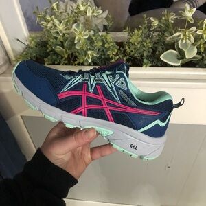 ASICS Gel-Venture 8 Navy Blue Pink size 7.5 ‘WIDE